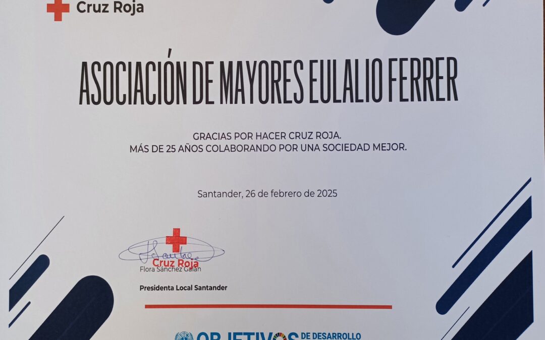 Acto de reconocimiento por parte de Cruz Roja